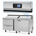 Thumbnail image #5 for Turbo Air PRO 72 5/8-Inch Two-Section Sandwich/Salad Prep Table with 1 Door, 2 Drawers, and 18-Pan Top