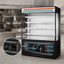 Thumbnail image #4 for True 60-Inch Vertical Air Curtain Merchandiser Open-Air Cooler with 4 Adjustable Shelves