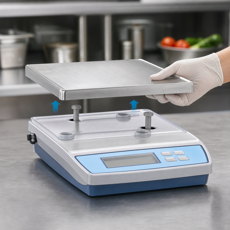 Product image #4 for Edlund Bravo! BRV-160 Digital Portion Scale, 10 lb Capacity, Removable Stainless Steel Platform