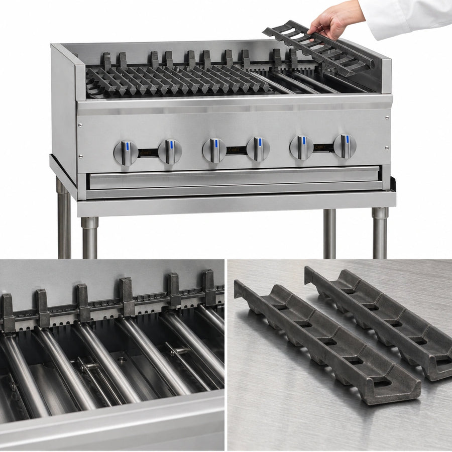 Removable Cast Iron Radiant Covers