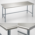 Thumbnail image #4 for Eagle Group Deluxe Series 84-Inch x 24-Inch 304 Stainless Steel Flat Top Work Table with Galvanized Tubular Base