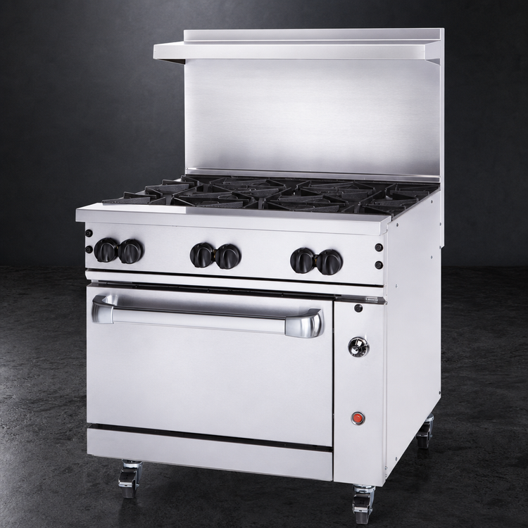 Product image #5 for Vulcan Endurance 36-Inch 6-Open-Burner Propane Gas Restaurant Range with Convection Oven