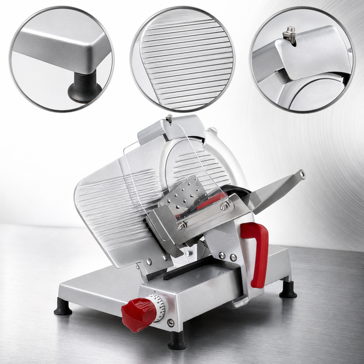 Product image #4 for Axis 12-Inch Manual Gravity Feed Meat Slicer, Belt-Driven, 1/2 HP (AX-S12 ULTRA)