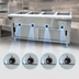 Thumbnail image #4 for Advance Tabco Triumph Supreme Electric 4-Well Open Well Hot Food Table with Stationary Enclosed Base and Cutting Board