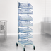 Thumbnail image #4 for Quantum Mobile Single-Sided Partition Wall Starter Unit with Baskets and Dividers, 36W x 26D x 74H