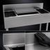 Thumbnail image #4 for Glastender CBA-48 48-Inch Underbar Stainless Steel Combo Ice Bin/Cocktail Unit with Dual Bottle Wells and Sliding Covers