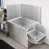 Thumbnail image #4 for John Boos Rear Mop Sink Wall Guard, 28 x 20 Inch Bowl Size, Stainless Steel