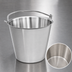 Thumbnail image #4 for Vollrath 12.5 Qt Tapered Stainless Steel Dairy Pail with Handle