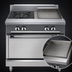 Thumbnail image #4 for Vulcan V Series 36-Inch Heavy Duty Gas Range with 2 Open Burners, 18-Inch Griddle and Convection Oven