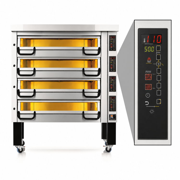Product image #4 for PizzaMaster PM 834ED 4-Deck Electric Pizza Oven
