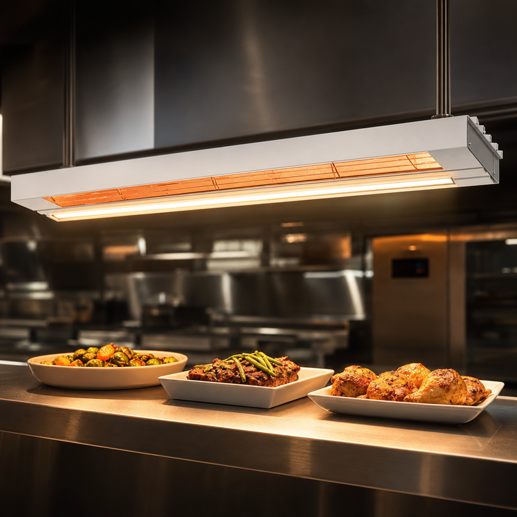 Product image #4 for Nemco 24-Inch Dual Lighted Infrared Strip Heater, Remote-Controlled, 240V