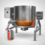 Thumbnail image #4 for AccuTemp Edge Series™ ALTLGB-20 20-Gallon Gas Tilting Steam Kettle, 2/3 Jacketed, Self-Contained, 316 Stainless Steel Liner