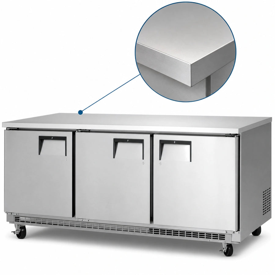 16-Gauge Stainless Steel Worktop