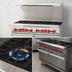 Thumbnail image #4 for American Range 48-Inch Gas Restaurant Range with 24-Inch Griddle, 4 Open Burners, and 2 Space Saver Ovens