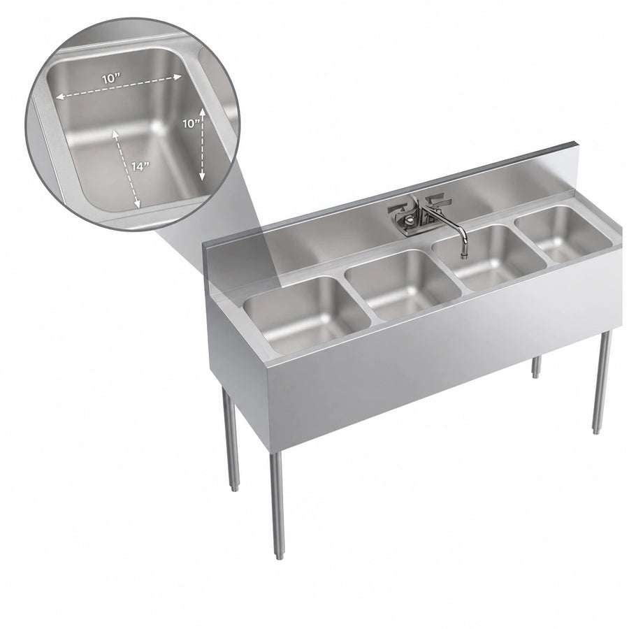 10" x 14" x 10" Sink Bowls