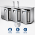 Thumbnail image #4 for True Flat-Top Stainless Steel Direct Draw Beer Dispenser, 4 Half-Barrel Keg Capacity, 3 Solid Swing Doors
