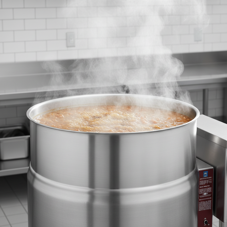 Product image #3 for Crown ELT-100 100 Gallon Electric Tilting Steam Kettle