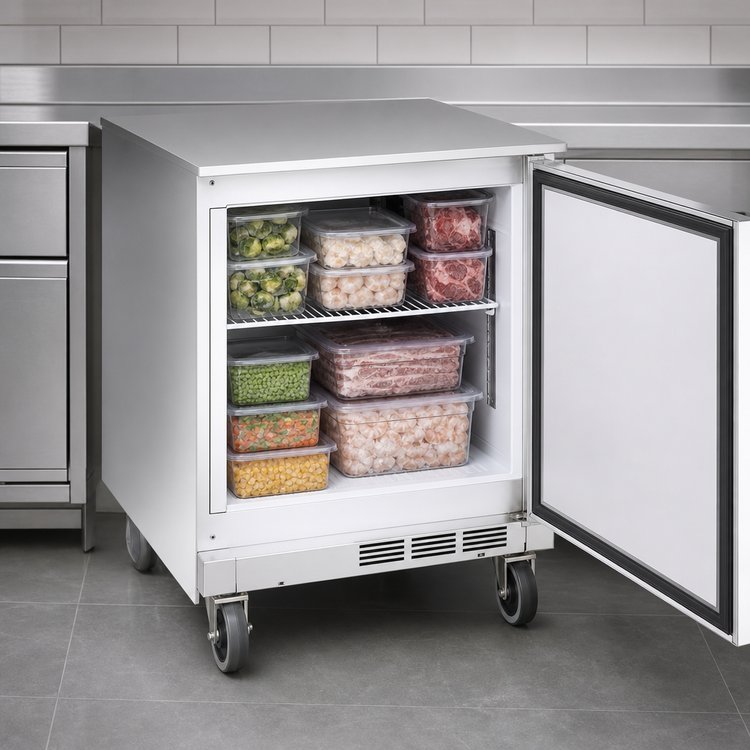 Product image #5 for Beverage-Air 24-Inch One-Section Undercounter Freezer, 4.9 Cu. Ft., Solid Door, Rear-Mounted Self-Contained Refrigeration