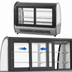 Thumbnail image #5 for Atosa CRDC-46 Countertop Curved-Front Refrigerated Display Case, 4.6 Cu. Ft., Rear Sliding Doors, 115V