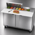 Thumbnail image #5 for Beverage-Air SPE60HC-08C 60-Inch Two-Section Sandwich Prep Table Refrigerated Counter with 8-Pan Top