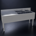 Thumbnail image #4 for Glastender Three Compartment Underbar Sink Unit with Left Drainboard, 66 Inch Wide x 19 Inch Deep