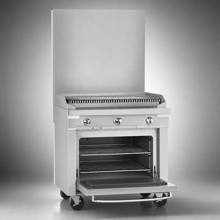 Product image #4 for Southbend Platinum 36-Inch Heavy Duty Gas Range with Charbroiler and Standard Oven
