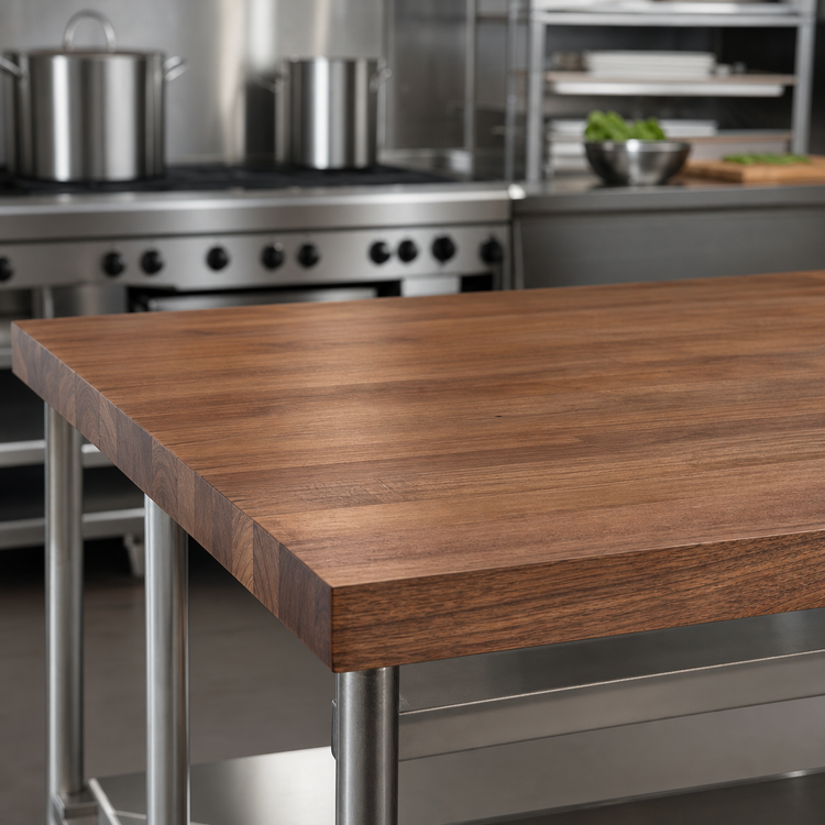Product image #4 for John Boos Boos Block 48-Inch x 30-Inch American Black Walnut Edge Grain Kitchen Countertop, 1-1/2-Inch Thick, Penetrating Oil Finish