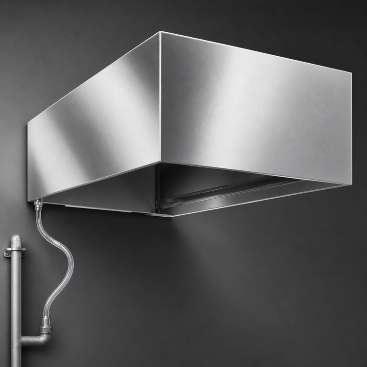 Product image #4 for SpecAir Condensate Hood with 12-Inch x 12-Inch Exhaust Collar, 48-Inch W x 36-Inch D x 20-Inch H, 304 Stainless Steel