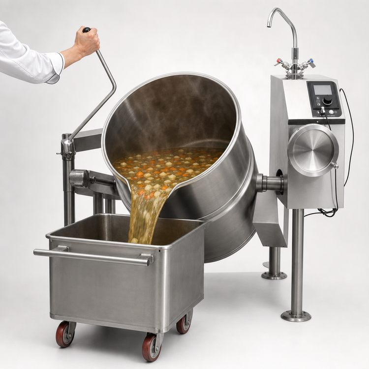 Product image #4 for Cleveland Range KGL25T 25-Gallon Gas Manual Tilting Steam Kettle