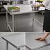 Thumbnail image #4 for John Boos Stallion 84-Inch x 24-Inch Stainless Steel Top Work Table with 1-1/2-Inch Rear Backsplash and Safety Edge