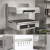 Thumbnail image #4 for 23-Inch Electric Countertop Salamander Broiler with Adjustable Quartz Top Heat