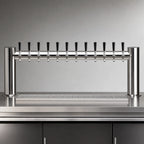 Thumbnail image #4 for Micro Matic USA Metropolis METRO-H-12PSSKR H-Style 12-Faucet Countertop Glycol-Cooled Stainless Steel Draft Beer Tower