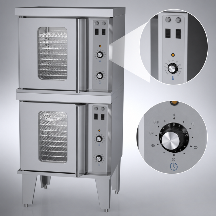 Product image #4 for Garland Master Series Half-Size Double-Deck Electric Convection Oven