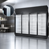 Thumbnail image #4 for True 4-Section Low-Temp Glass Door Freezer Merchandiser, Self-Contained, Black Exterior/White Interior
