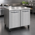 Thumbnail image #4 for Continental Refrigerator 36-Inch Two-Section Worktop Freezer with Stainless Steel Flat Top and Rear-Mounted Self-Contained Refrigeration