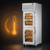 Thumbnail image #4 for True SPEC SERIES One-Section Reach-In Heated Holding Cabinet with 2 Glass Half Swing Doors and 3 Chrome Shelves