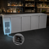 Thumbnail image #4 for Glastender C1FB108 One-Zone Front-Serviced Bar Profile Back Bar Cooler, 108 Inch, Four-Section, 4-Door