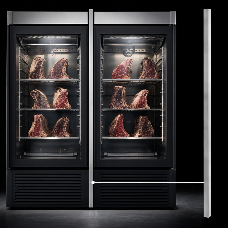 Product image #4 for DRY AGER USA Stainless Steel Side-By-Side Integration Moulding for UX1500 / UX1550 PRO (S) Curing Cabinets