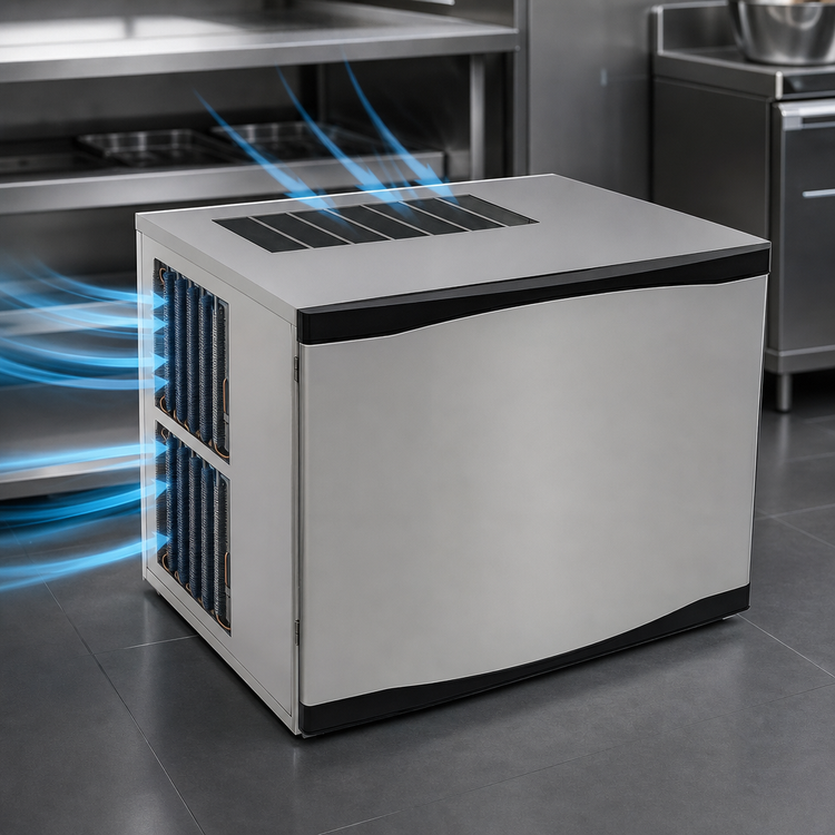 Product image #5 for Atosa Half-Size Cube Air-Cooled Self-Contained Commercial Ice Maker, 460 lb/Day