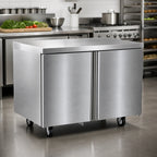 Thumbnail image #4 for Delfield 4548NP 48-Inch Two-Section Worktop Freezer with 2 Doors, 14.02 Cu. Ft., 0°F to 5°F, Stainless Steel, R290, 115V