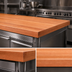 Thumbnail image #4 for John Boos Boos Block Ultra Premium American Cherry Edge Grain Kitchen Countertop, 96 x 27 x 3 Inch, Penetrating Oil Finish