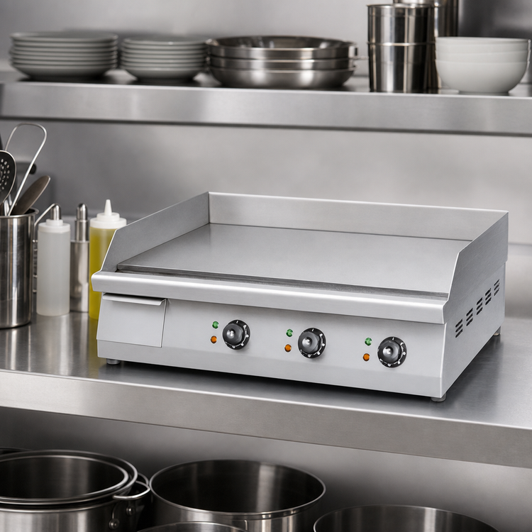 Product image #4 for Admiral Craft Countertop Electric Griddle, 30 Inch x 15-1/2 Inch Cooking Surface, Stainless Steel, 208/240V