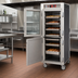 Thumbnail image #4 for Metro C5 6 Series Mobile Full-Height Pass-Thru Heated Holding Cabinet with Dutch Tempered Glass and Dutch Solid Doors, 34 Full-Size Pan Capacity, 120V