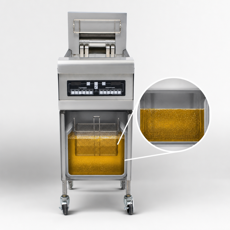 Product image #4 for Frymaster RE17 High Efficiency Electric Floor Fryer, 50 lb. Open Pot