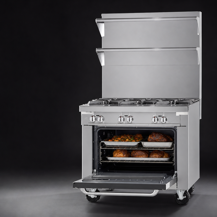 Product image #4 for Southbend Platinum 36-Inch Heavy Duty Sectional Gas Range with 4 Open Burners and Standard Oven Base