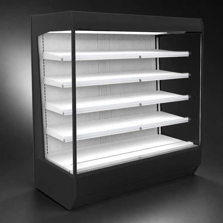 Product image #4 for Federal Industries Multi-Deck 5-Tier Open Merchandiser Refrigerated Display Case, Remote Refrigeration