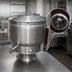 Thumbnail image #4 for Crown EP-20F 20 Gallon Electric Full Jacketed Stationary Steam Kettle with Pedestal Base