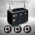 Thumbnail image #4 for Vollrath 2-Series Affordable Portable 3-Well Deluxe Mobile Hot Food Station with Breath Guard