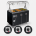 Thumbnail image #4 for Vollrath 2-Series Affordable Portable 3-Well Hot Food Station Deluxe with Enclosed Base and Buffet Breath Guard