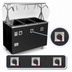 Thumbnail image #4 for Vollrath 2-Series Affordable Portable Deluxe 3-Well Mobile Hot Food Station with Buffet Breath Guard and Enclosed Base